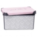 Контейнер для хранения с крышкой Vibes Серый Розовый Пластик 10 L (22,7 x 16,5 x 34,5 cm) (12 штук)