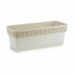 Selvvandende planter Stefanplast Orfeo Hvid Plastik 18,5 x 17 x 49,3 cm (12 enheder)