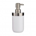 Soap Dispenser Berilo BP15-001-2 White Silver Plastic 350 ml 8 x 17 x 9 cm (6 Units)