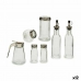 Condiment container set Hopeinen Metalli (12 osaa)