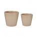 Set of pots Ibergarden LINCE-22-28-BE Beige Clay Ø 22 cm Ø 28 cm 2 Pieces