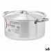 Kookpot met Deksel Zilverkleurig Aluminium 8 L (6 Stuks)