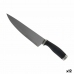 Kuchynský nôž 5 x 2 x 33 cm Striebristý Čierna Nerezová oceľ Plastické (12 kusov)