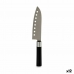 Kuchyňský nůž Černý Stříbřitý Nerezová ocel Plastické 5 x 30 x 2,5 cm (12 kusů)