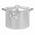 Casserole with Lid Kinvara 100042 Silver Aluminium Ø 36 cm (2 Units)