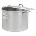 Casserole with Lid Ø 36 cm Silver Aluminium (2 Units)