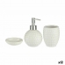 Set da Bagno Bianco Ceramica (12 Unità)