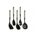 Set ustensile de bucătărie Negru Plastic 8,5 x 35 x 20,5 cm (6 Unități)