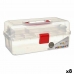 Boîte Multiusage Rouge Transparent Plastique 33 x 15 x 19,5 cm (8 Unités)