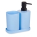 Badesett Berilo B8108-S3-BLUE Blå Svart polypropylen (12 enheter)