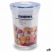 Hermetische Lunchtrommel Cilinder Transparant Plastic 1,2 L 13 x 17 x 13 cm (18 Stuks)