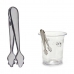 Ice Tongs 18,5 x 3,5 x 6 cm Silver Stainless steel (12 Units)