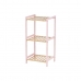 Bathroom Shelves 35 x 30 x 70 cm Pink Natural Bamboo Pine