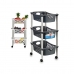 Groentetrolley Stefanplast Wit Antraciet Plastic 40 x 29,5 x 68,5 cm (44 Unidades)