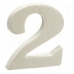 Čísla 2 Biela polystyrén 2 x 15 x 10 cm (12 kusov)