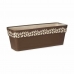 Selvvandende planter Stefanplast Cloe Brun Plastik 49,5 x 17 x 19 cm (12 enheder)