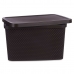 Opbergbak met Deksel Kipit 041262-4 Bruin Plastic 19 L 28 x 22 x 39 cm (12 Stuks)