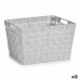 Wäschekorb Weiß Stoff 10 L 25 x 20 x 35 cm (12 Stück)