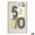 Fotolijsten 62,5 x 2,5 x 92,5 cm Natuurlijk Plastic Hout MDF (6 Stuks)