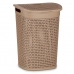 Laundry Basket Kipit 4790-4 Beige Plastic 60 L 43,5 x 57,5 x 34 cm (6 Units)