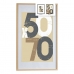 Fotolijsten 62,5 x 2,5 x 92,5 cm Natuurlijk Plastic Hout MDF (6 Stuks)