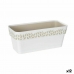 Selvvandende planter Stefanplast Cloe Hvid Plastik 13,3 x 12,3 x 29,3 cm (12 enheder)