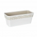 Selvvandende planter Stefanplast Cloe Hvid Plastik 13,3 x 12,3 x 29,3 cm (12 enheder)