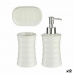 Conjunto de Banho Berilo DW29150-1 Branco Cerâmica (12 Unidades)