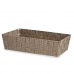 Cesta Multiusos Bege Tecido 3,8 L 34 x 8,5 x 21 cm (18 Unidades)