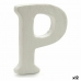 Letra P Branco poliestireno 1 x 15 x 13,5 cm (12 Unidades)
