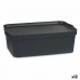 Caja de Almacenaje con Tapa Kipit TP595-1 Antracita Plástico 14 L 29,5 x 14,3 x 45 cm (12 Unidades)