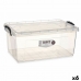 Cutie de depozitare cu capac Transparent Plastic 22 L 32 x 20,5 x 50 cm (6 Unități)