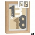 Рамка за снимки 18 x 23 x 2,5 cm Естествен Cтъкло Дървен MDF (6 броя)