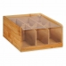 Box for Infusions Kinvara JWKW-4344 Brown Bamboo 22 x 10 x 20,5 cm Tea (6 Units)