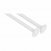 Bastone per Tende Di Doccia Bianco Alluminio 80 cm (24 Unità)