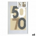 Fotolijsten 62,5 x 2,5 x 92,5 cm Wit Plastic Hout MDF (6 Stuks)