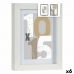 Fotolijsten Wit Glas Hout MDF 16 x 21 x 2,5 cm (6 Stuks)