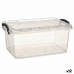 Cutie de depozitare cu capac Transparent Plastic 8,5 L 23,5 x 15,5 x 37 cm (12 Unități)