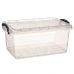 Cutie de depozitare cu capac Transparent Plastic 8,5 L 23,5 x 15,5 x 37 cm (12 Unități)