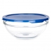 Lancheira Redonda com Tampa Chefs Azul 1,7 L 20,5 x 9 x 20,5 cm (4 Unidades)