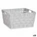 Veelzijdige mand Kipit A3-6883 Wit Stof 30,4 x 14 x 20 cm (18 Stuks)