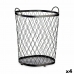 Cesto Preto Metal 40 L 31 x 54,7 x 46,5 cm (4 Unidades)