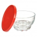 Conjunto de Tigelas Karaman Vermelho Transparente Vidro Polietileno Ø 10,5 cm 275 ml (8 Unidades)