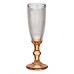 Champagne glass Points Amber Glass 180 ml (6 Units)