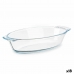 Platou pentru Servire Cu mânere Transparent Sticlă borosilicată 700 ml 23,6 x 5,3 x 13 cm (18 Unități)