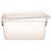 Cutie de depozitare cu capac Transparent Plastic 13,7 L 27,5 x 18 x 42,5 cm (12 Unități)