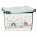 Caja de Almacenaje con Tapa Kipit STYLE BOX-17L-6 Plástico Carretera 17 L 27,5 x 22 x 36,5 cm Infantil (12 Unidades)