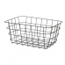 Cesta Multiusos Preto Metal 30,3 x 14 x 22,5 cm Retangular (6 Unidades)