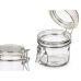 Jar Transparent Metal Glass Silicone 180 ml 11,5 x 8,5 x 8,5 cm (6 Units)