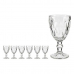 Vinglass Diamant Gjennomsiktig Glass 330 ml (6 enheter)